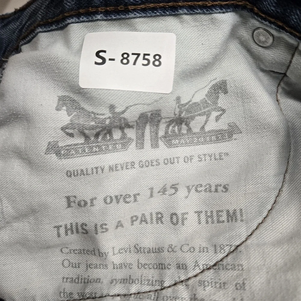 Levi's 514 Men Jeans 34X32 Blue Denim Straight Fit 31